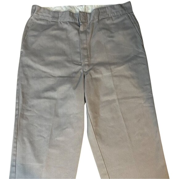 Dickies Mens Pants 40x32 Straight Leg Khaki Work Cotton/Polyester Blend - Picture 1 of 4